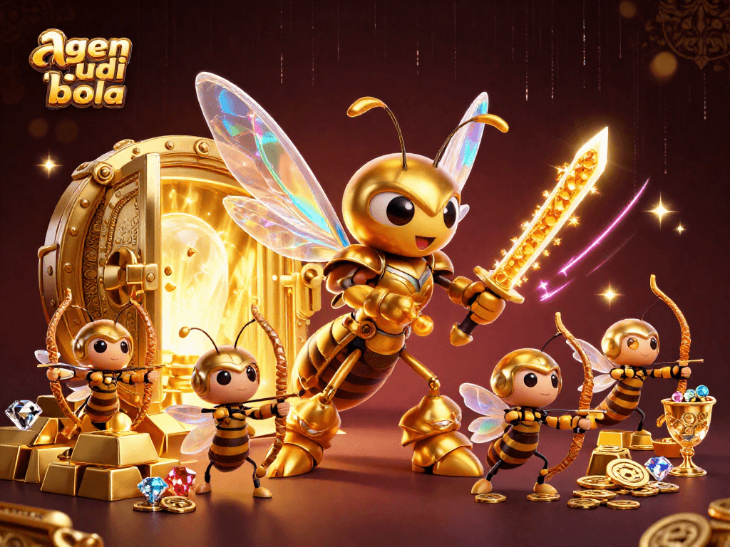 Join the excitement with agen judi bola in a vibrant, thrilling 3D illustration of online betting.