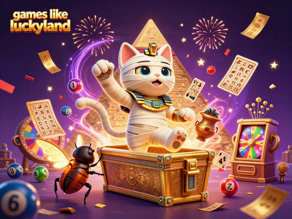 Experience exciting games like luckyland with 3D characters in a vibrant casino atmosphere.