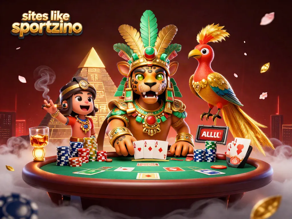 Engage with exciting slots at sites like Sportzino at vibrant poker tables and dynamic game elements.