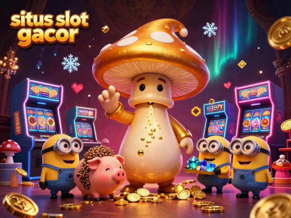 Menangkan permainan slot gacor dengan karakter ajaib dalam ilustrasi berwarna cerah ini
