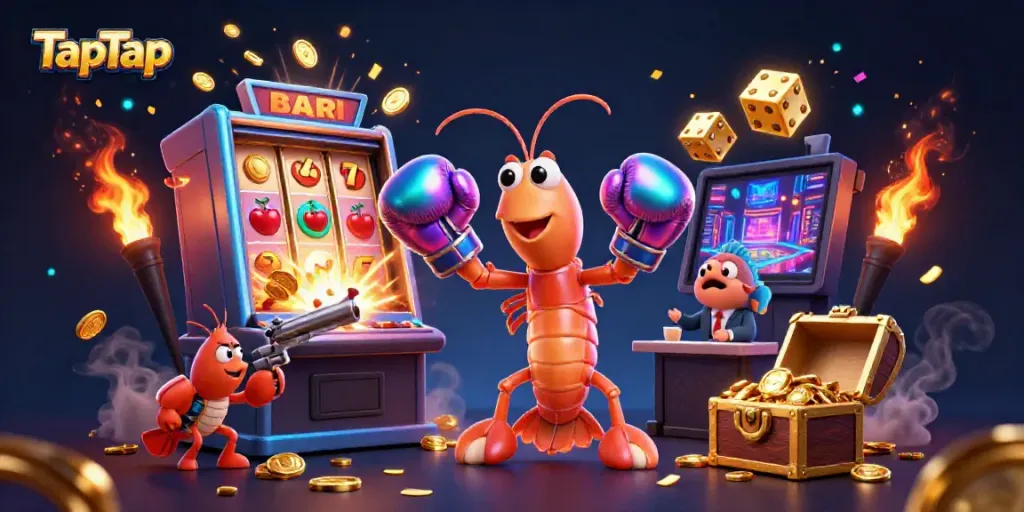 Experience TapTap's thrilling jackpot explosion with lively characters and casino elements.