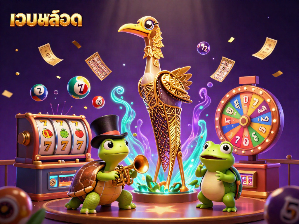 Experience thrilling เว็บสล็อต action at a lively speakeasy with vibrant characters and colorful elements!