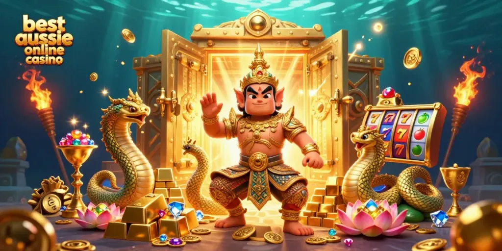 Experience the thrill at the best Aussie online casino with dynamic gaming elements and treasures