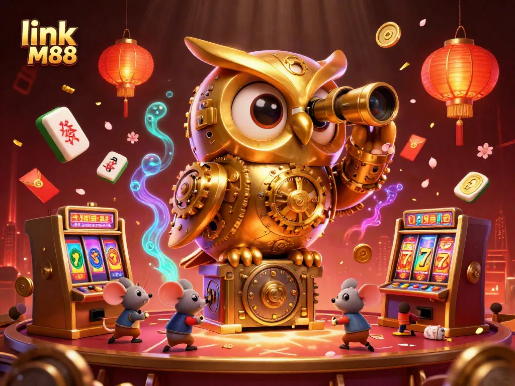 Experience thrilling gameplay at link M88's vibrant online casino with a captivating 3D scene.