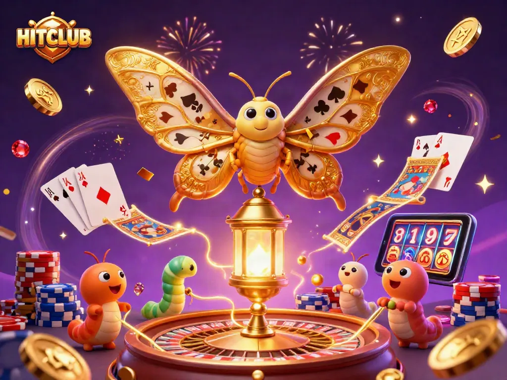 Immerse in HITCLUB's vibrant 3D casino scene filled with exhilarating games and winnings.