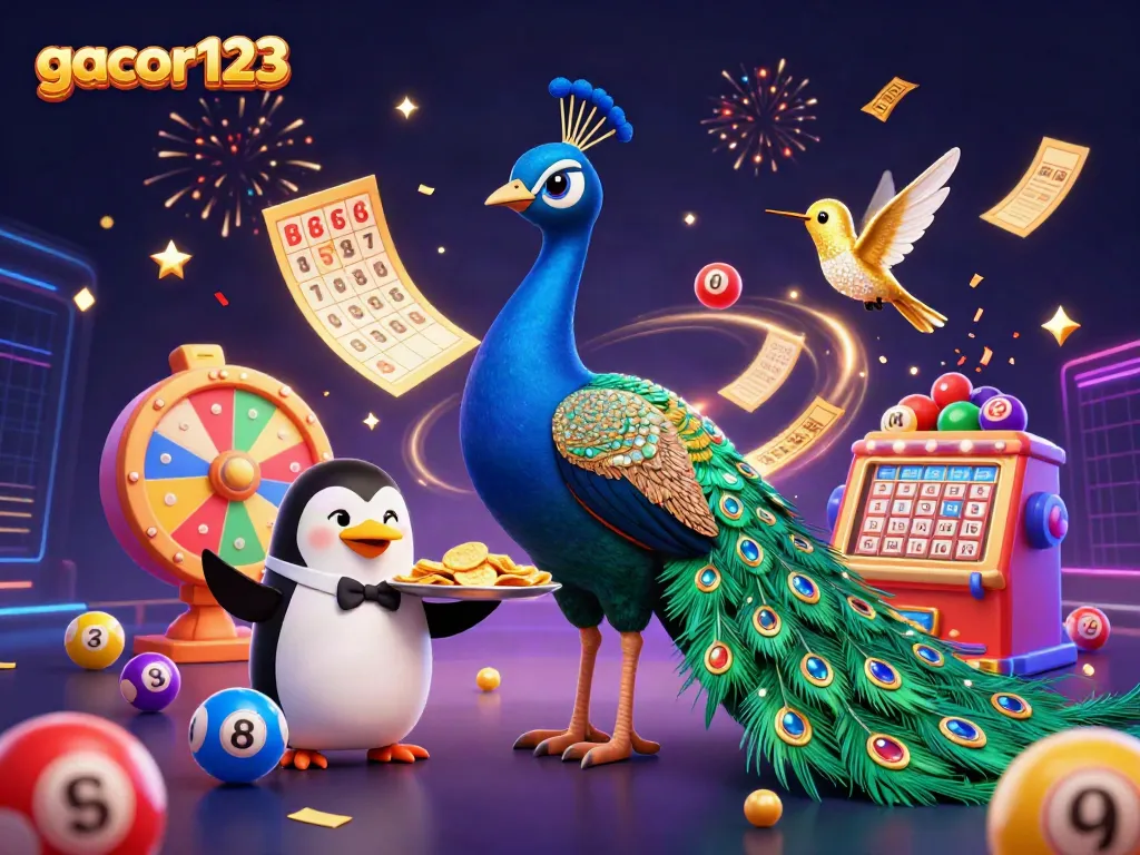 Experience the thrilling world of gacor123 with an engaging scene showcasing vibrant casino elements.