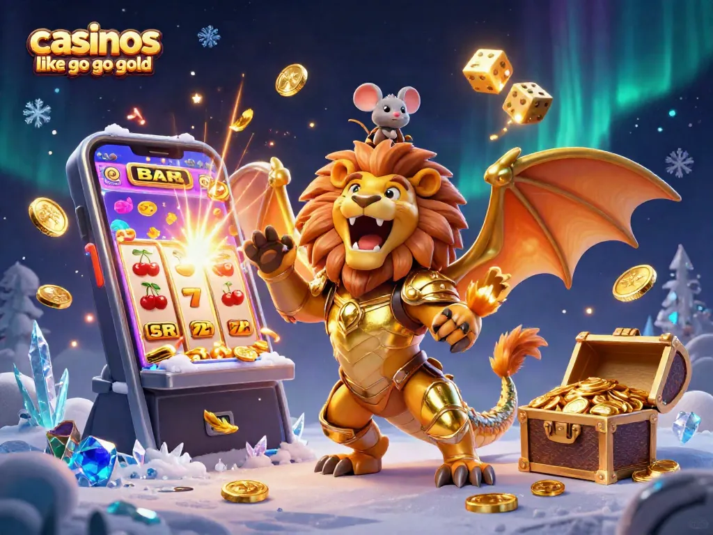Experience thrilling jackpots and colorful games at casinos like go go gold with our 3D illustration.