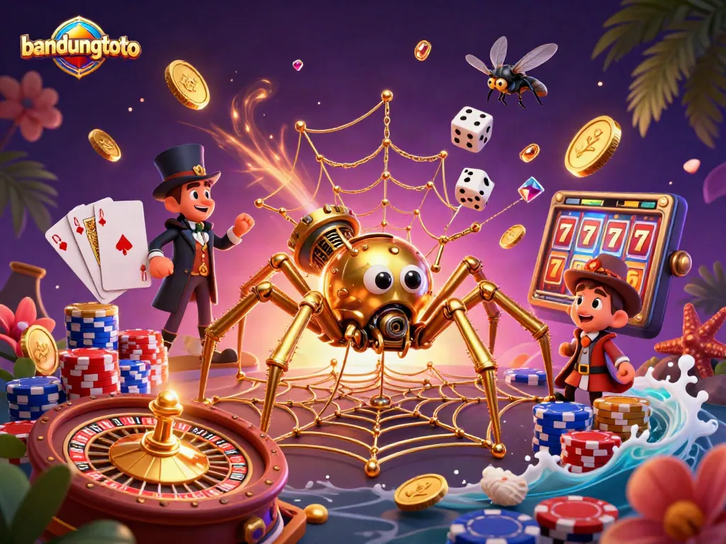 Engage with bandungtoto's dynamic gambling experience featuring intricate casino elements and captivating characters.