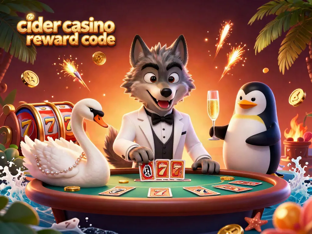 Spin the reels at Cider Casino with our exclusive reward code for bonuses and free coins.